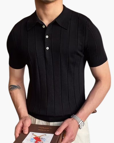 Amir | Ribbed Cotton Polo - Ziva Luxor