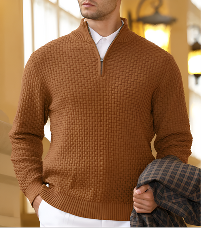 Ziva - Men's Quarter Zip-up Sweaters