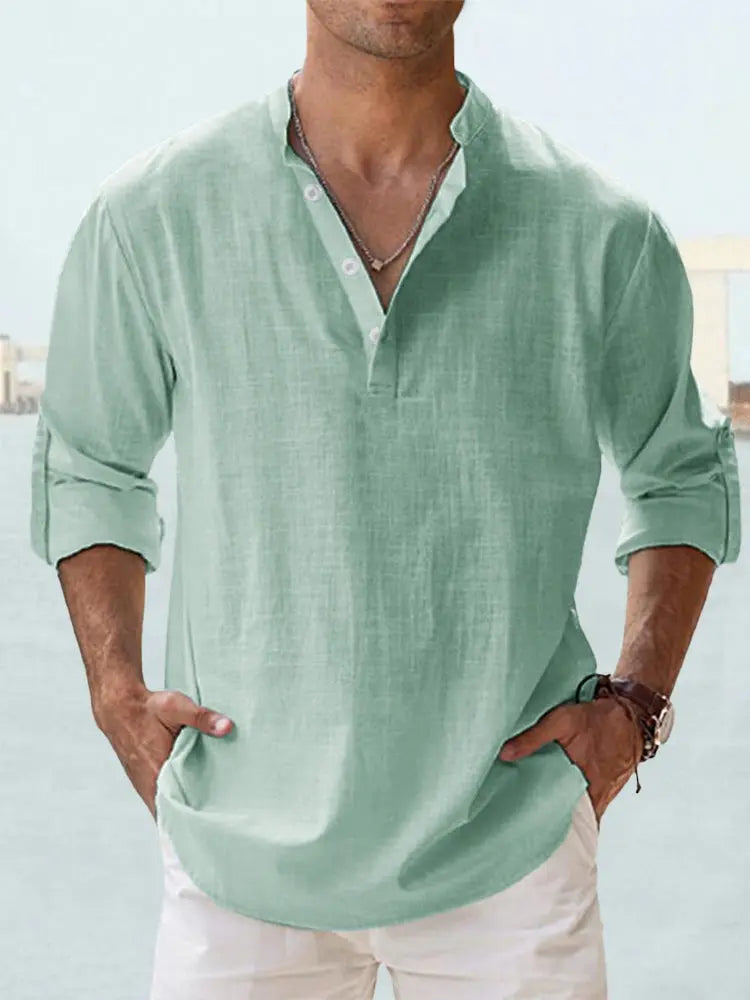 PAOLO | Linen Shirt for Men - Ziva Luxor