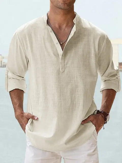 PAOLO | Linen Shirt for Men - Ziva Luxor