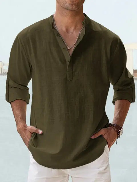 PAOLO | Linen Shirt for Men - Ziva Luxor