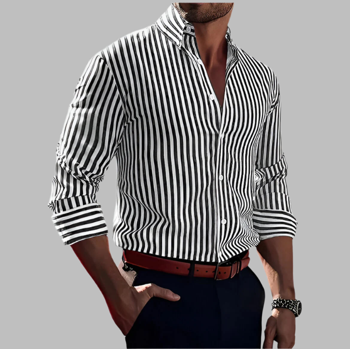 CARLO | Striped Shirt - Ziva Luxor