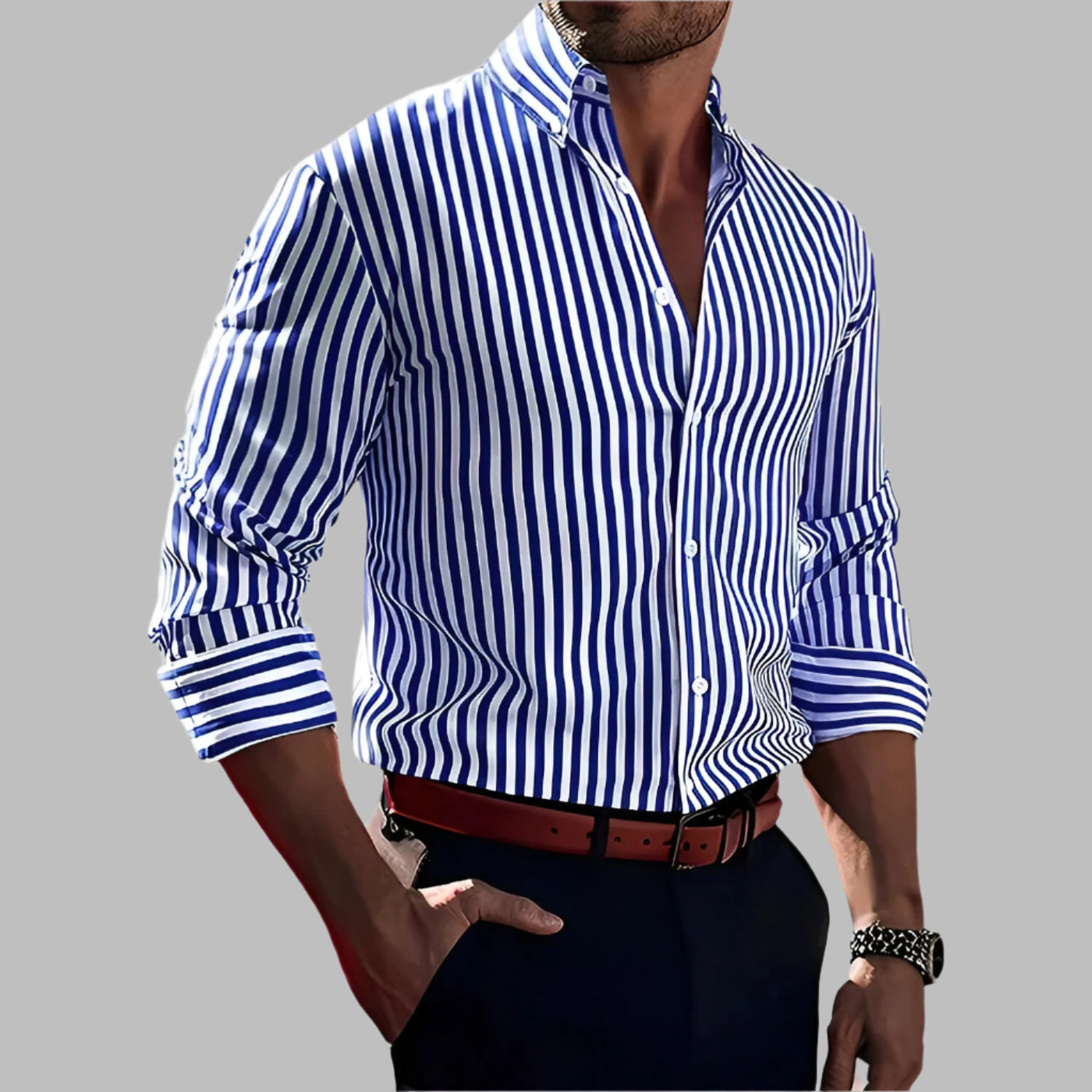 CARLO | Striped Shirt - Ziva Luxor