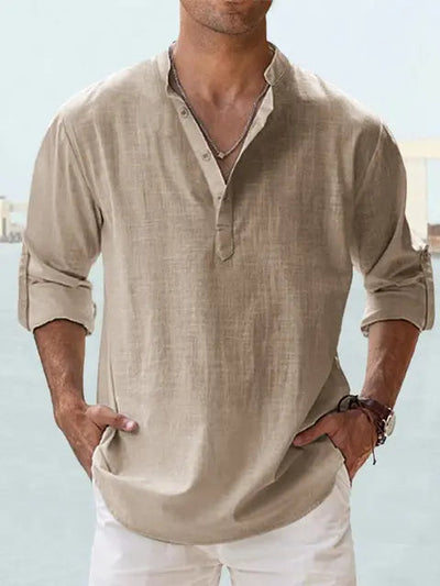 PAOLO | Linen Shirt for Men - Ziva Luxor